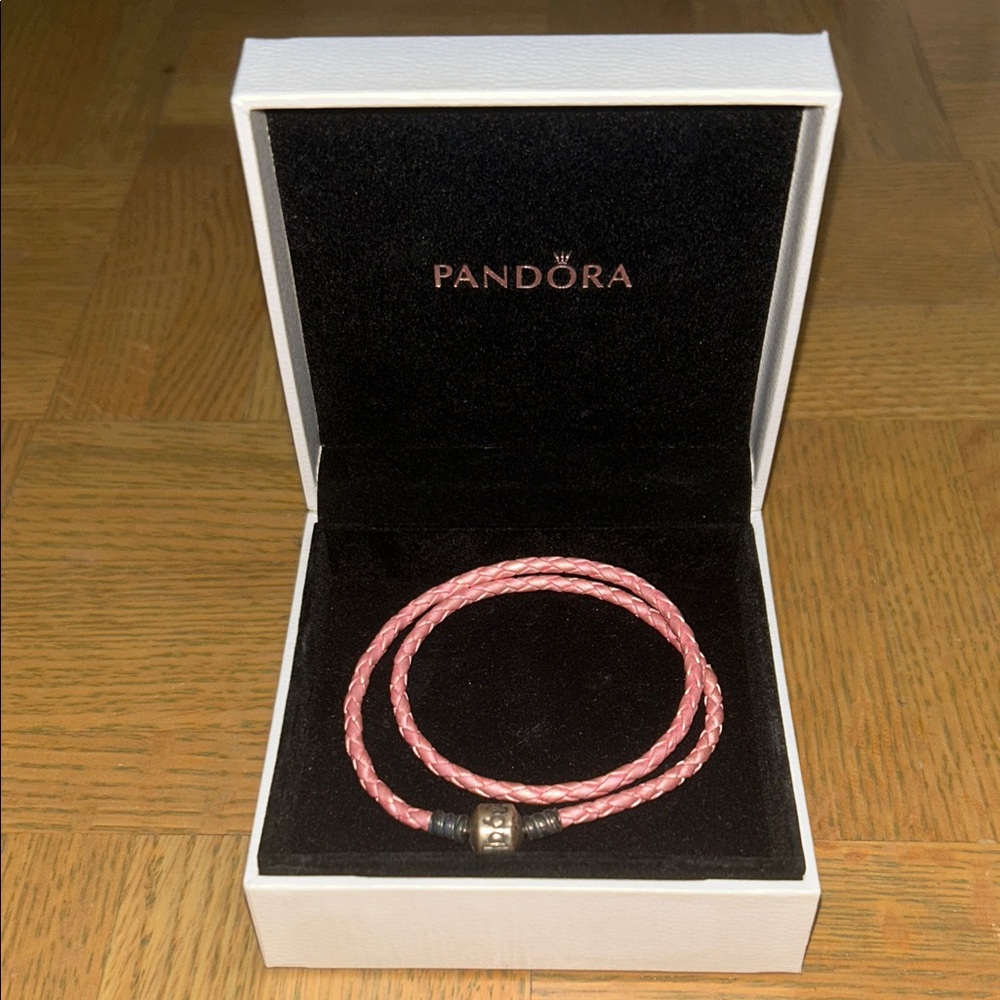 Pandora Pink Double Braided Bracelet